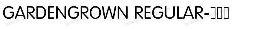 GARDENGROWN REGULAR字体转换 GARDENGROWN REGULAR字体转换